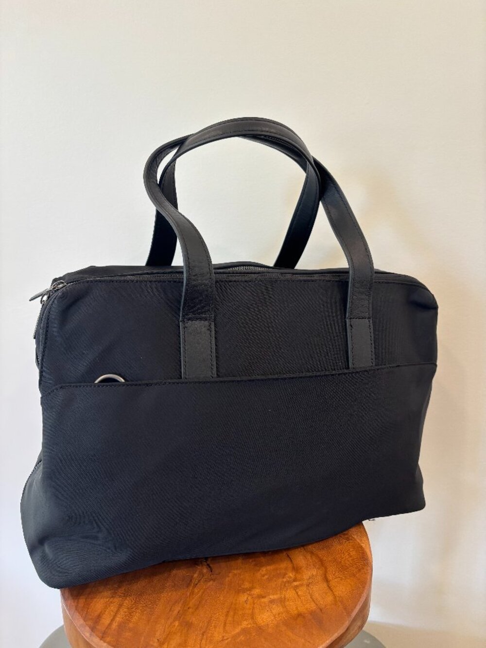 AWAY Everywhere Nylon/Leather Travel Bag - Black
